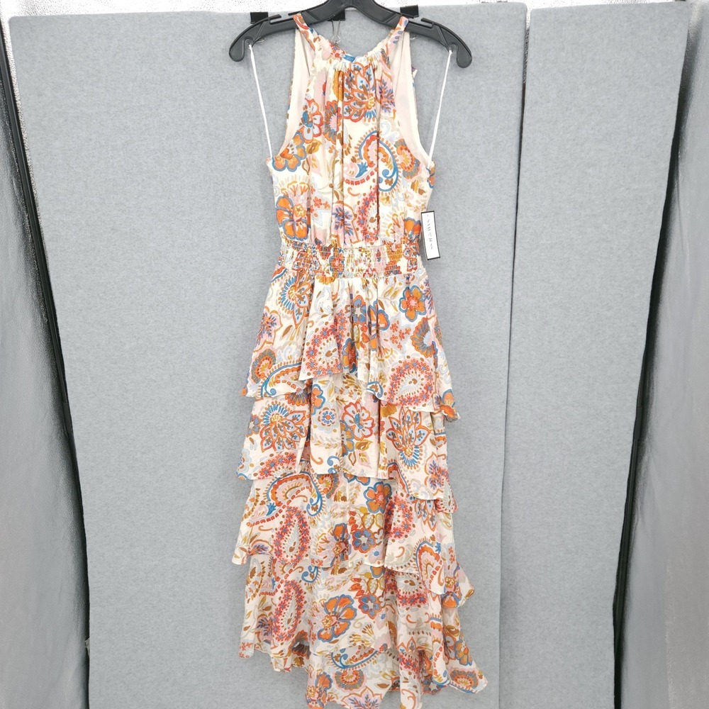 Sam & Jess Floral Halter Maxi Multi Sleeveless Dress Womens Size XS NWT